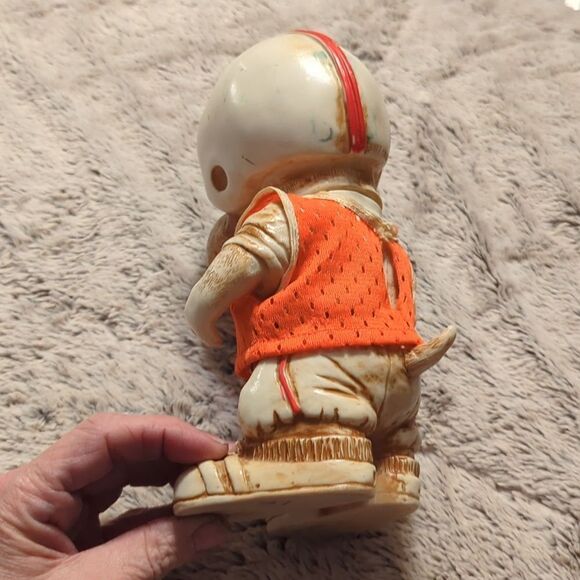 Vtg Rare 1977 Creative Mfg Football Player Dog Promo Bank & Georgia marbleholder - Picture 4 of 10